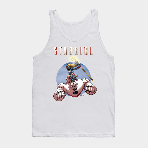 Robot and Girl Tank Top by Tomas Aranda T-Shirts